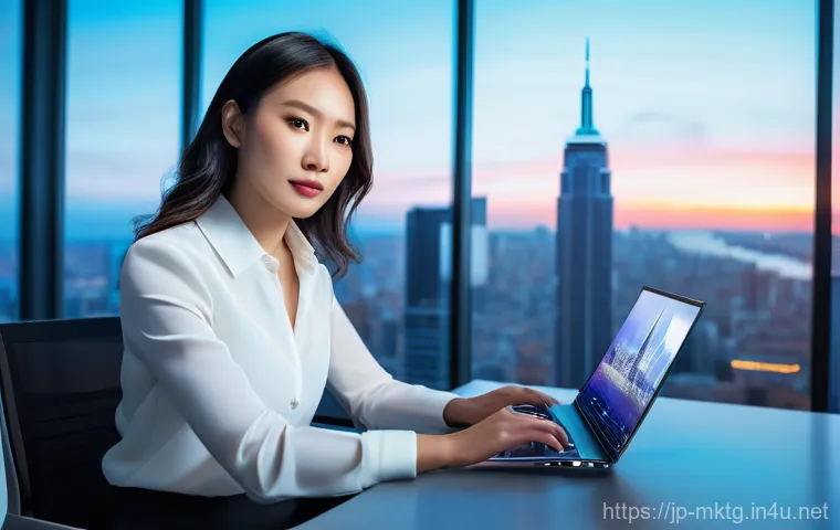 마케팅관리사와 타 직군 자격증의 차별점 - **Prompt 1: Strategic Marketing Professional in a Modern Office**
    A focused East Asian female pr...