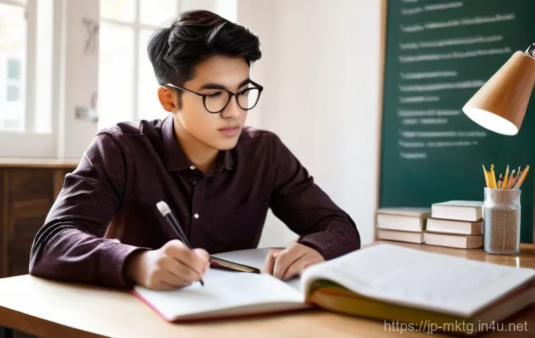 마케팅관리사 자격증 독학 가능한가 - **Prompt:** A determined young adult, wearing comfortable yet modest casual clothes (such as a long-...